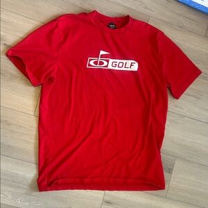 Oakley Red Golf Men's Short Sleeve Tee